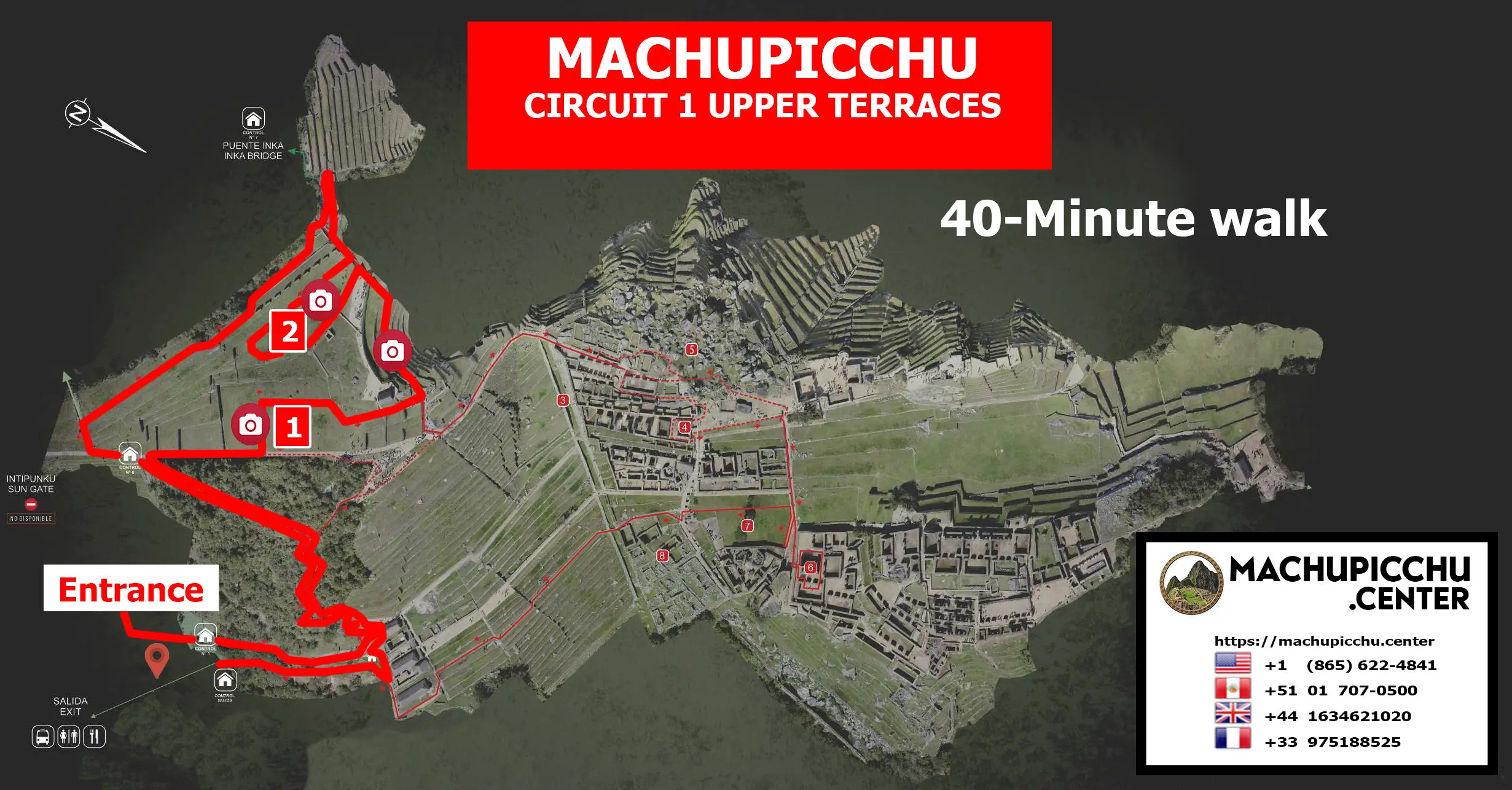 Machu Picchu Circuit 1 Upper Terraces